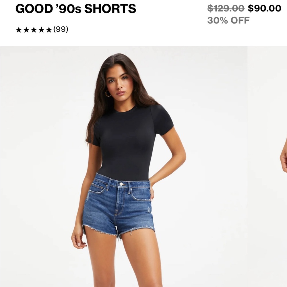 Good American “90s shorts” size 2/26
